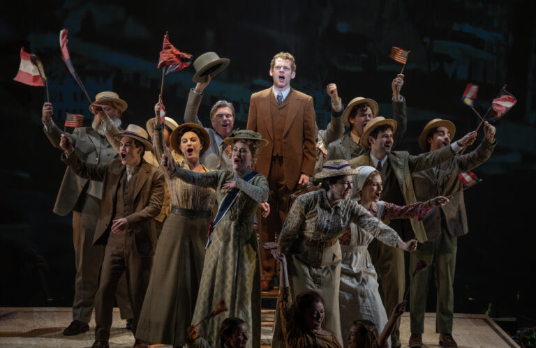 0306 - Max Chernin (center) and company in the National Tour of PARADE, photo by Joan Marcus